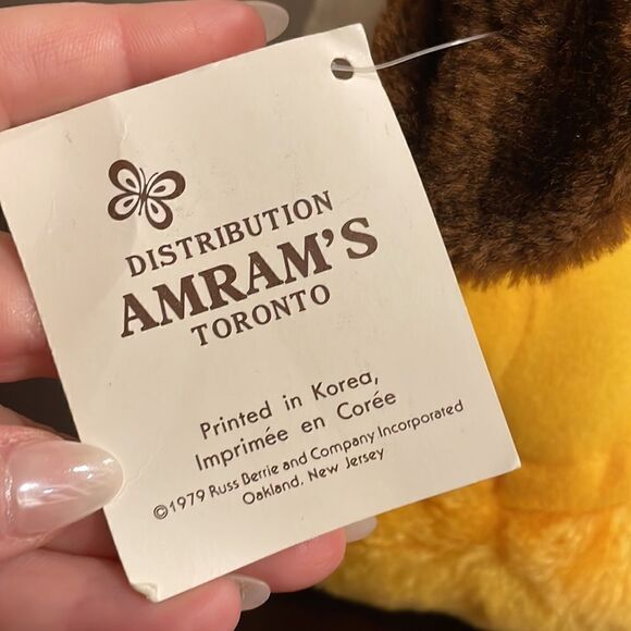 Distribution Amram’s Toronto 1979 Russ Berrie I Like You Puppy Dog Teddy Plush - Picture 5 of 7